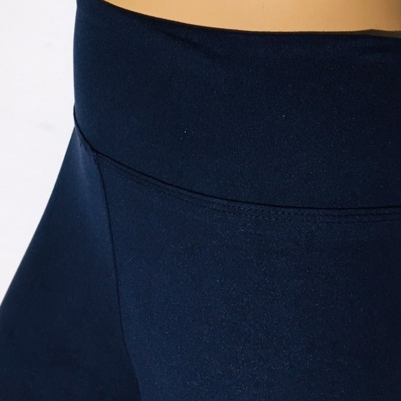 OS/TC/TC2 NEW Women Navy Blue Capri Leggings YOGA WAIST Summer Crop Pants - Picture 10 of 14